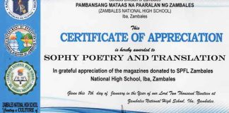 A Donation Certificate From Phippies